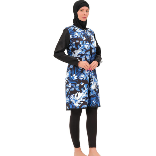 BAE Modest Women's Designer Knee Length Full Sleeve Burkini Muslim Swimwear S-XXL with Hijab - BAE - Before Anything Else