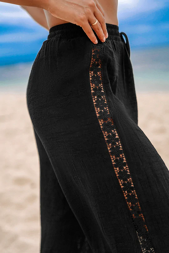 BAE Black Loose Leg Cover Up Pants