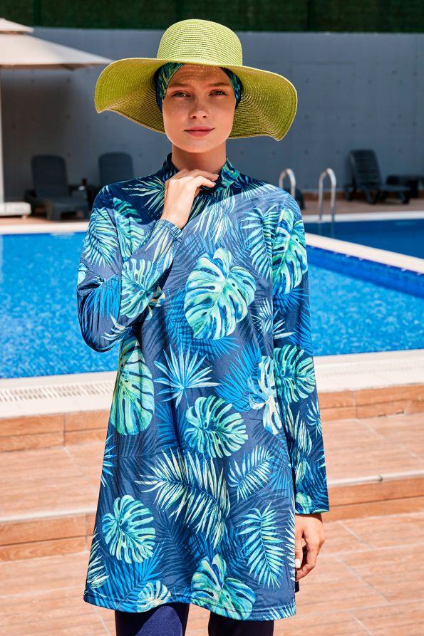 Aqua Blue Full Burkini Swimwear