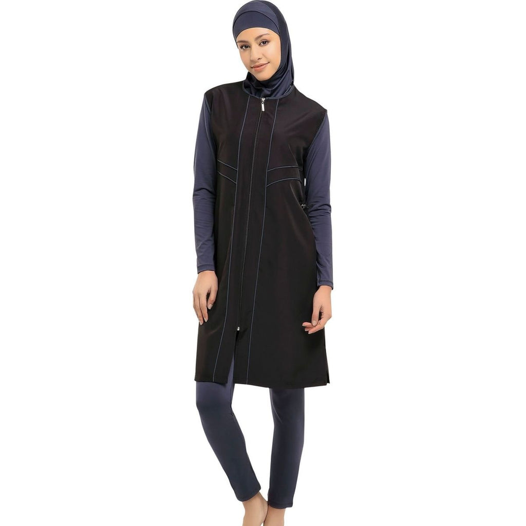 BAE Modest Women's Long Micro Sleeves Full Burkini Swimwear S-5XL Plus Size with Hijab - BAE - Before Anything Else